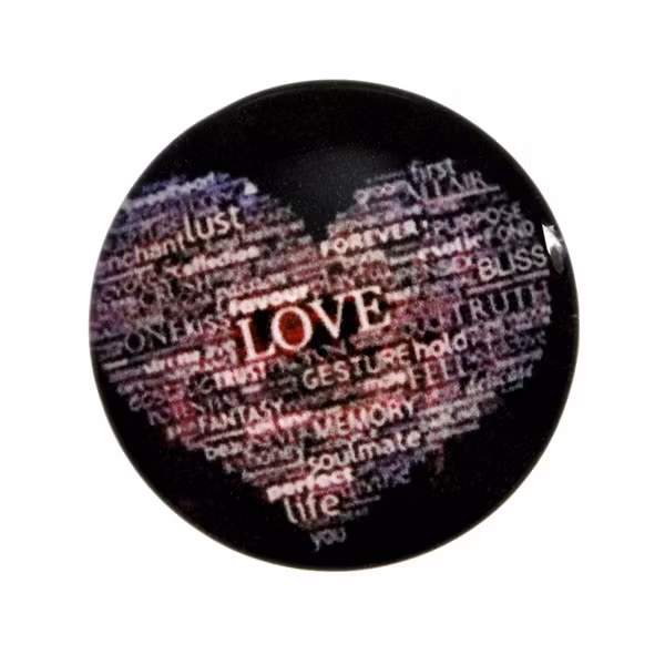 Hjärta 7 Cabochon 25mm 1st