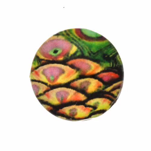 Påfågel 1 Cabochon 12mm 1st