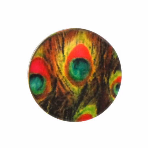 Påfågel 2 Cabochon 12mm 1st