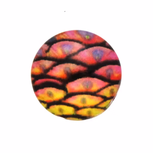 Påfågel 3 Cabochon 12mm 1st