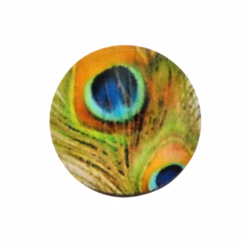 Påfågel 7 Cabochon 12mm 1st