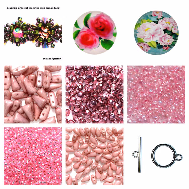 Vexdrop Kit Pink 1 (EJ MÖNSTER ENDAST PÄRLOR)