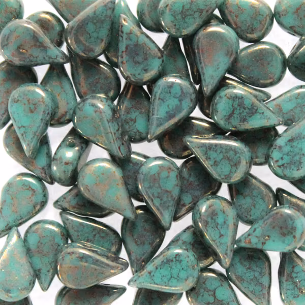 Opaque Green Turqoise Teracota Bronze Amos 5g