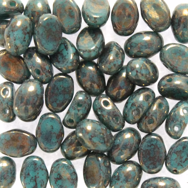 Opaque Green Turquoise Teracota Bronze Samos 5g