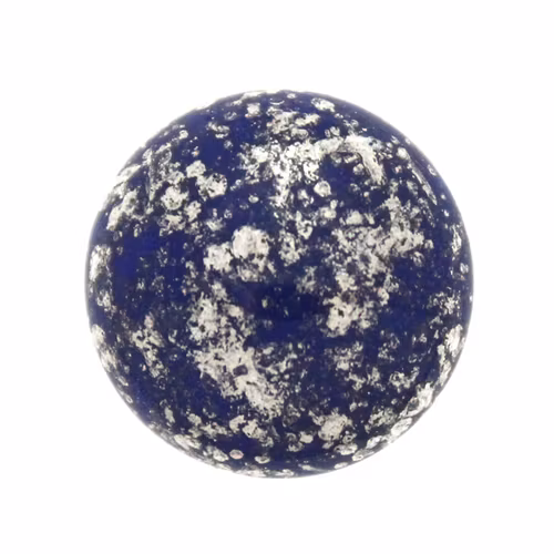 Opaque Dark Sapphire Silver Cabochon Par Puca 18mm 1st