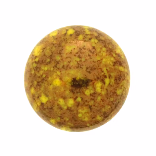 Opaque Jonquil Teracota Bronze Cabochon Par Puca 18mm 1st