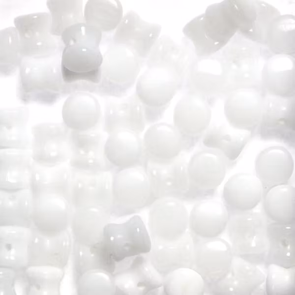 Alabaster Diabolo/Pellet Beads 10g