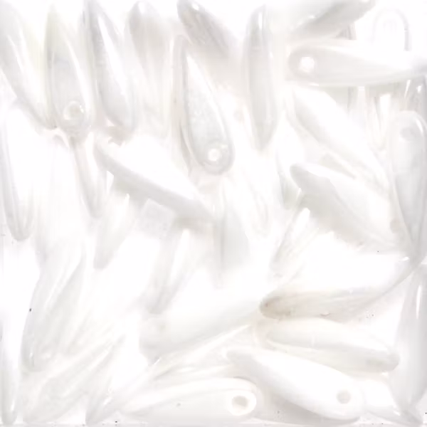Opaque White Shimmer Daggers 3x11mm 5g