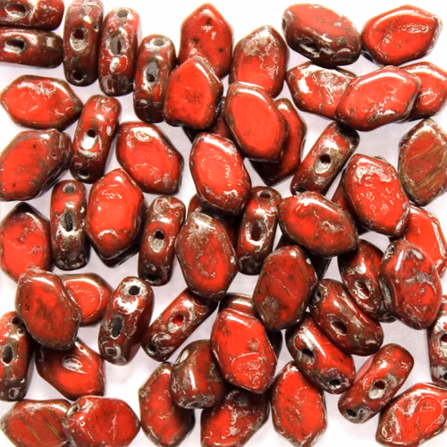 Opaque Light Coral Ladybug Dark Paros 5g