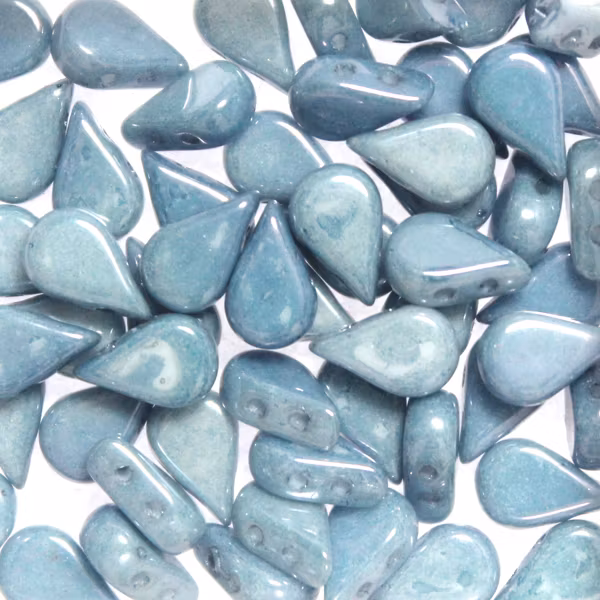 Opaque White Blue Luster Amos 5g