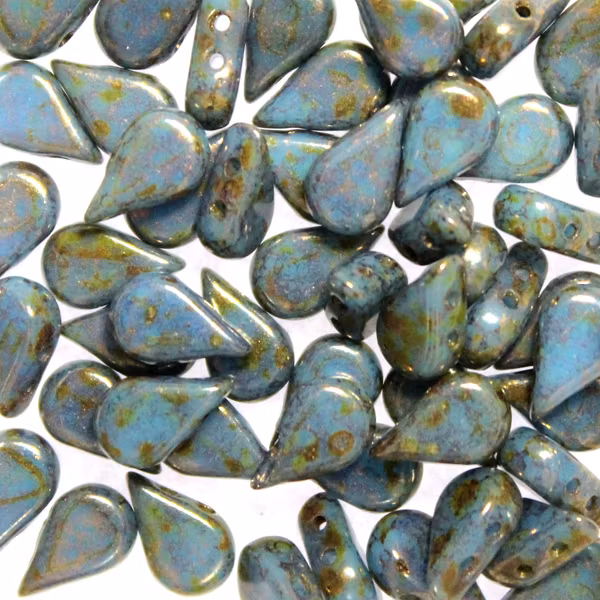 Opaque Aqua Bronze Picasso Amos 5g