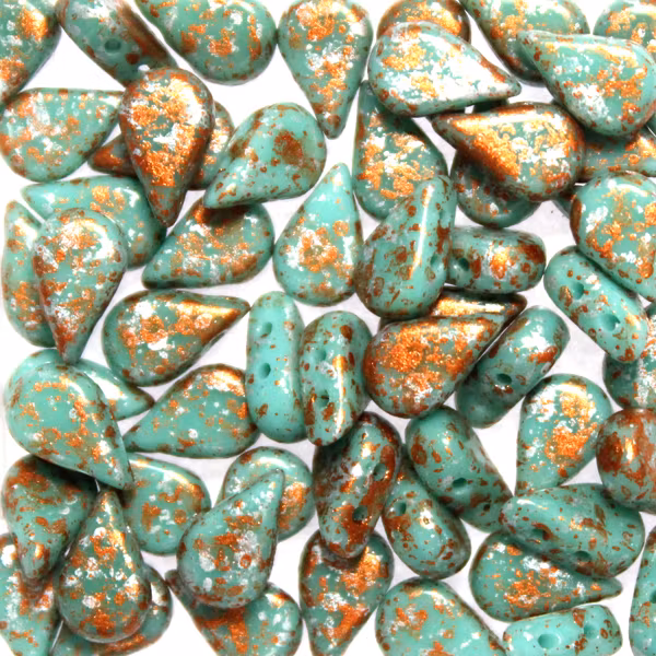 Opaque Green Turquoise Tweedy Copper Amos 5g