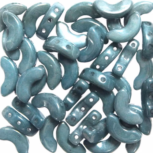 Opaque White Blue Luster Arcos 5g