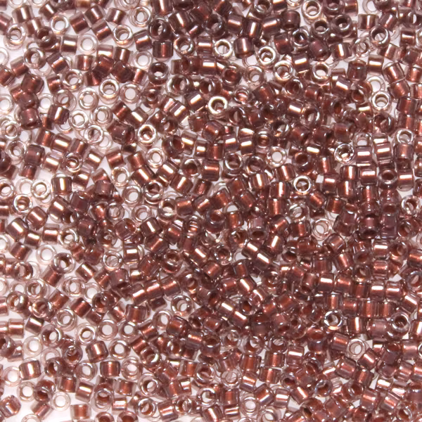 Copper Pearl Lined Transparent Dark Cranberry DB-1705 Delica 11/0 5g