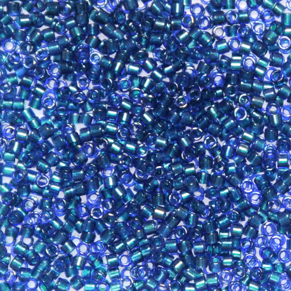 Emerald Lined Cobalt AB DB-1763 Delica 11/0 5g