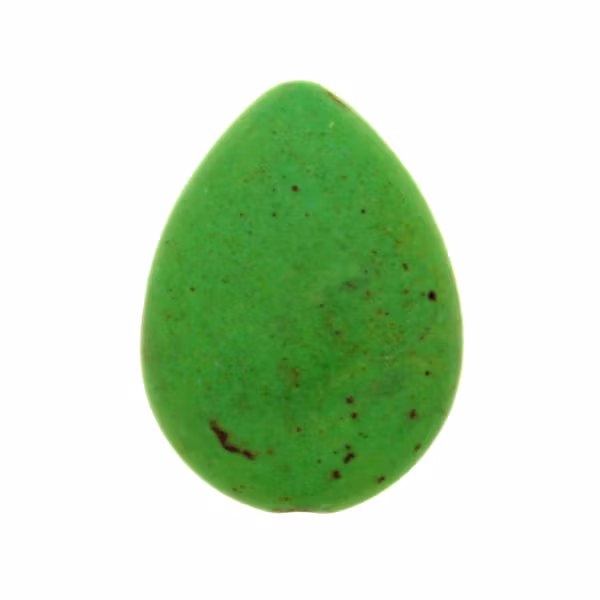 Grön Howlit Droppe Platt 24x18mm 1st