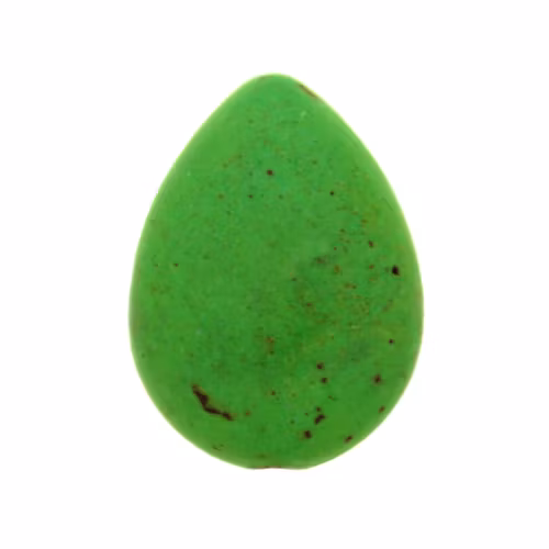 Grön Howlit Droppe Platt 24x18mm 1st
