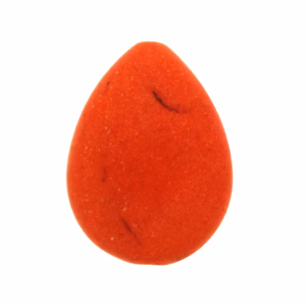 Orange Howlit Droppe Platt 24x18mm 1st