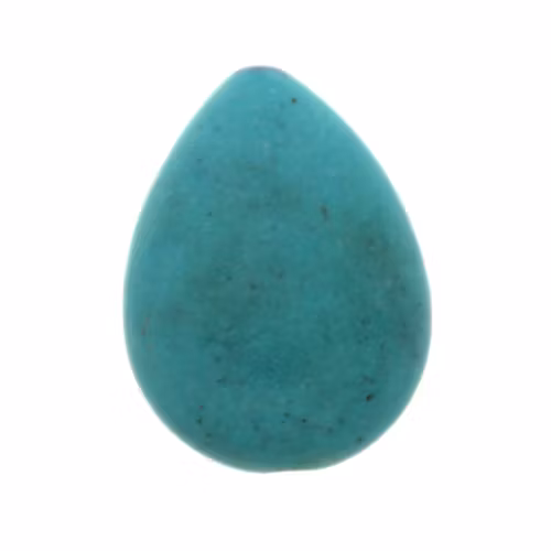 Turkos Howlit Droppe Platt 24x18mm 1st