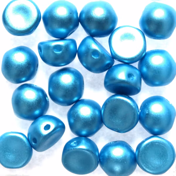 Alabaster Pastel Turquoise 2-hole Cabochon 20st