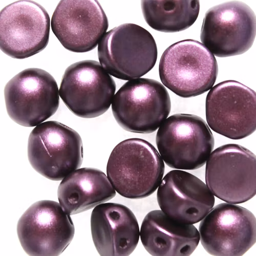 Alabaster Pastel Bordeaux 2-hole Cabochon 20st