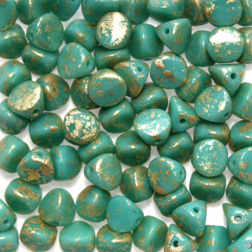 Opaque Green Turqoise Gold Splash Ilos 5g