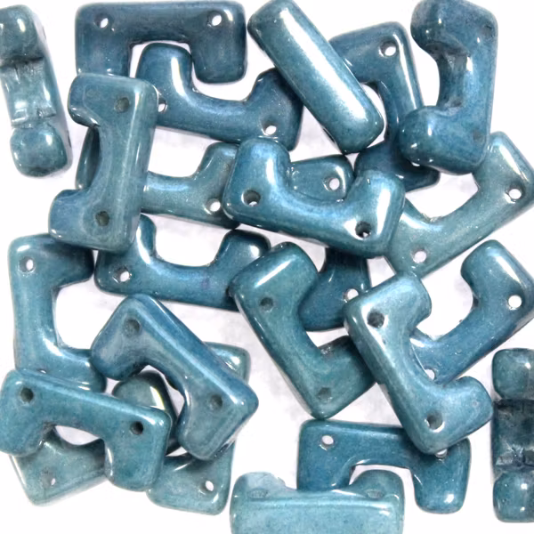 Opaque White Blue Luster Telos 10g