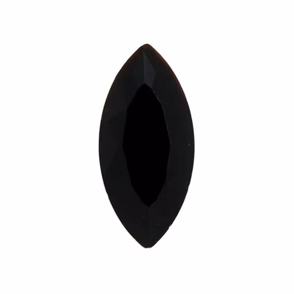 Jet Kinesisk Strass Navette 15x7mm 3st