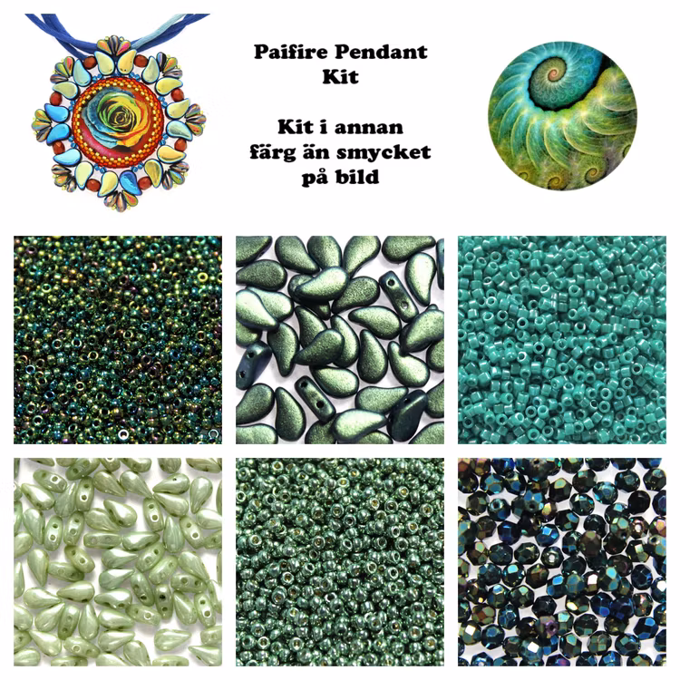 Paifire Pendant Kit Grön (EJ MÖNSTER ENDAST PÄRLOR)