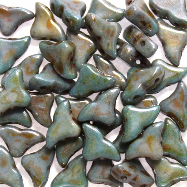 Opaque White Mix Blue/Green Luster Helios 5g