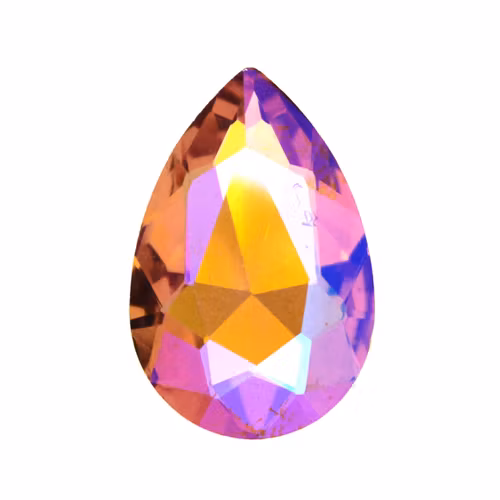 Peach AB Kinesisk Strass Droppe 30x20mm 1st