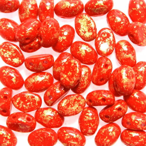 Opaque Red Gold Splash Samos 5g