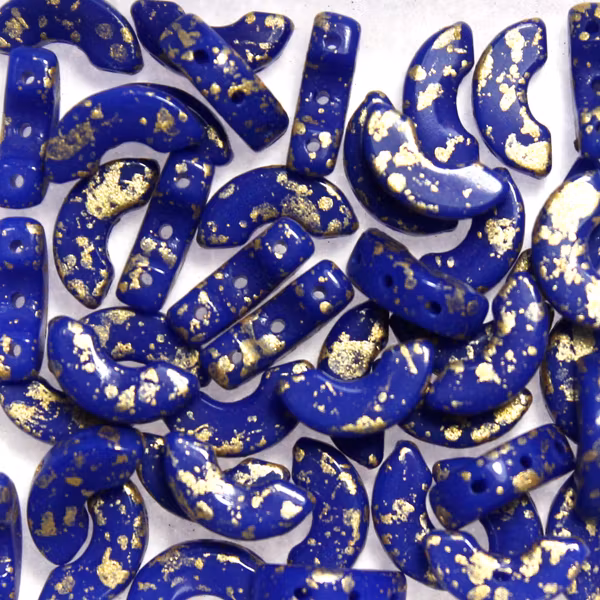 Opaque Blue Gold Splash Arcos 5g