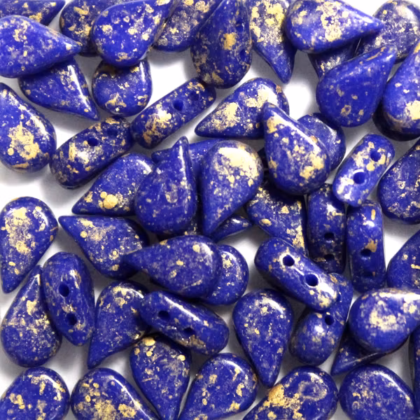Opaque Blue Gold Splash Amos 5g