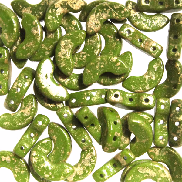 Opaque Olive Gold Splash Arcos 5g