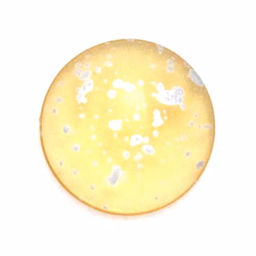 Light Topaz Silver Splash Cabochon Par Puca 18mm 1st