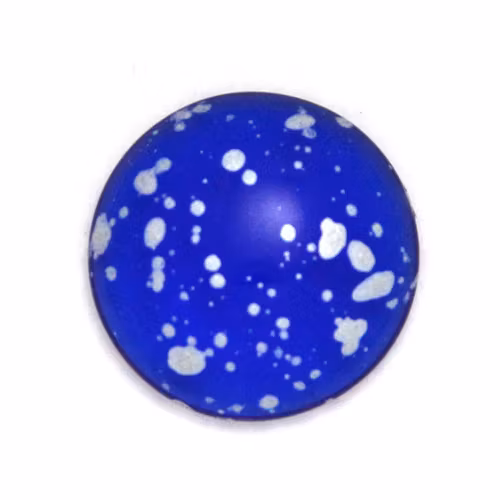 Sapphire Silver Splash Cabochon Par Puca 18mm 1st