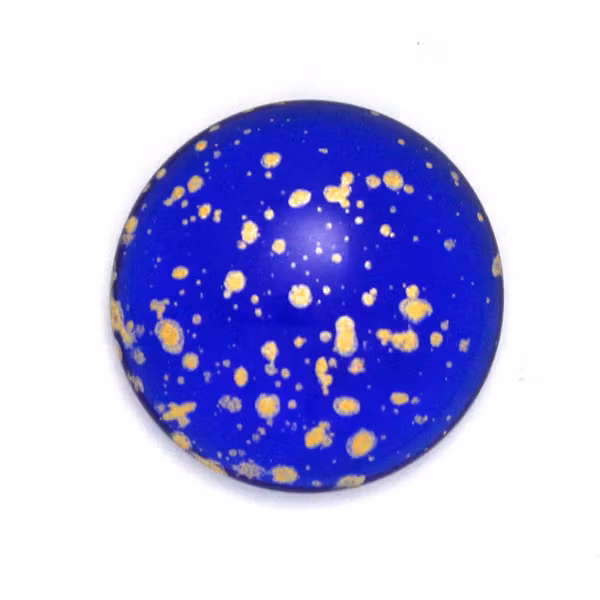 Sapphire Gold Splash Cabochon Par Puca 18mm 1st