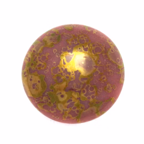 Opaque Rose Teracota Bronze Cabochon Par Puca 18mm 1st