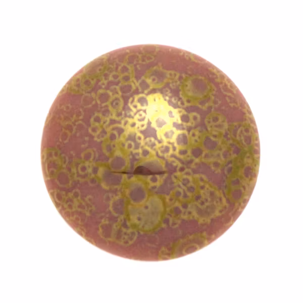 Opaque Rose Teracota Bronze Cabochon Par Puca 25mm 1st