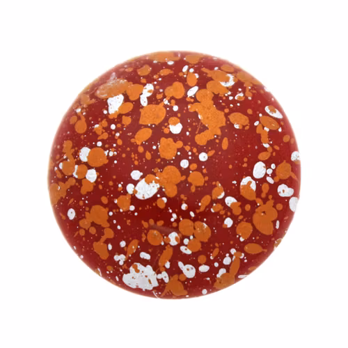 Opaque Red Tweedy Copper Cabochon Par Puca 25mm 1st