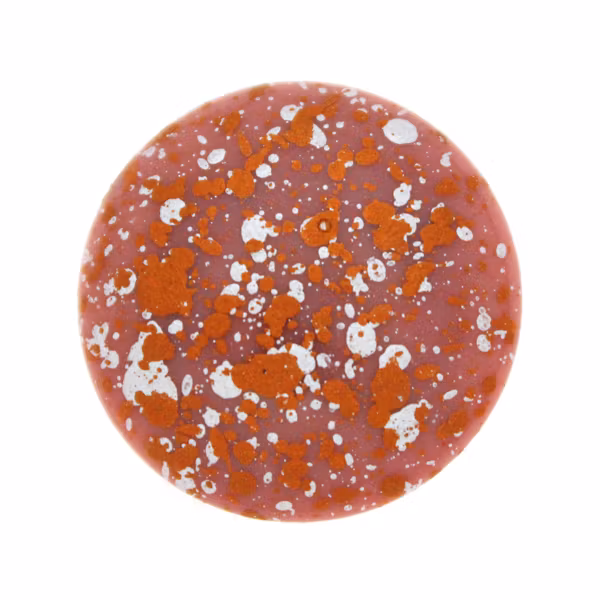 Opaque Rose Tweedy Copper Cabochon Par Puca 25mm 1st