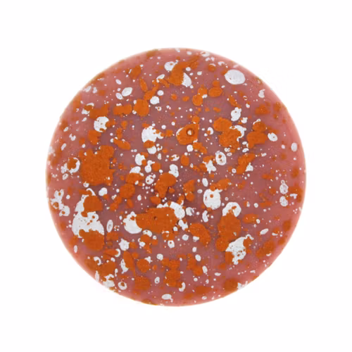 Opaque Rose Tweedy Copper Cabochon Par Puca 25mm 1st