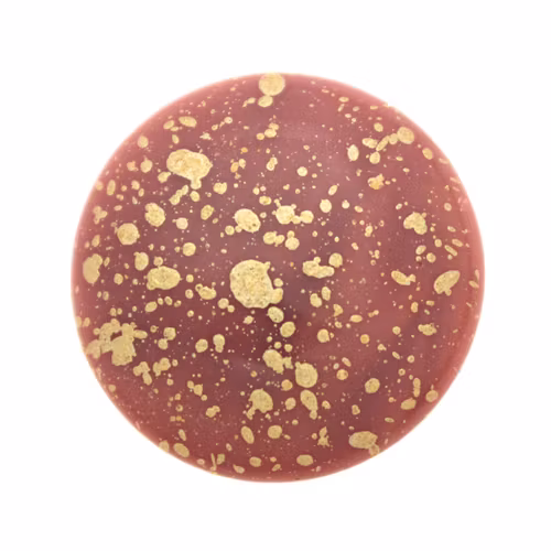 Opaque Rose Gold Splash Cabochon Par Puca 25mm 1st