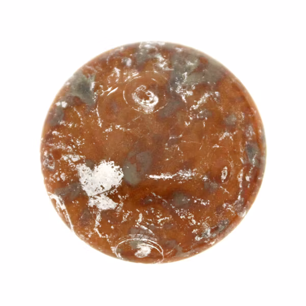 Opaque Rose Patina Silver Cabochon Par Puca 25mm 1st