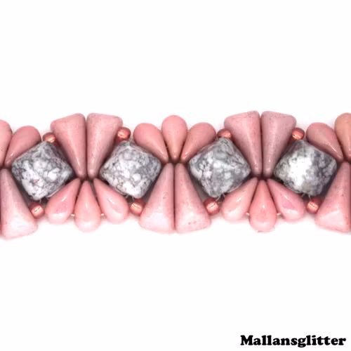 Veromid Bracelet Kit Rosa (EJ MÖNSTER ENDAST PÄRLOR)
