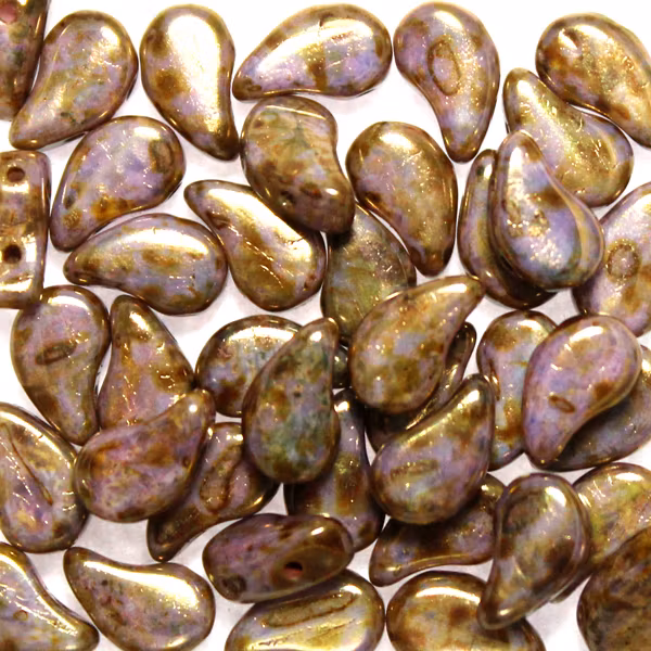 Opaque White Bronze Picasso Paisley Duo 10g