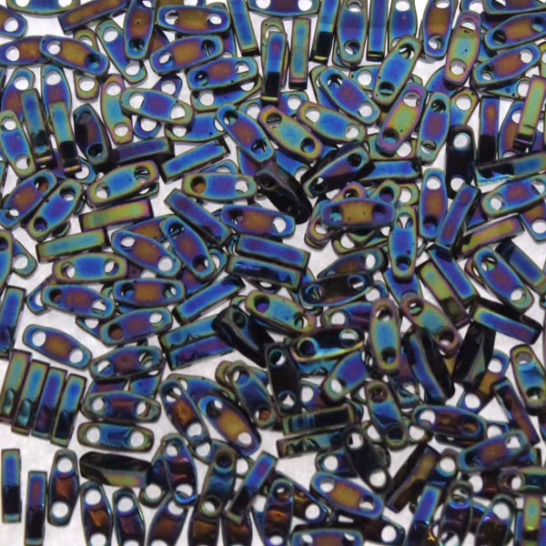 Metallic Variegated Blue Iris QTL0455 Miyuki Quarter Tila 5g