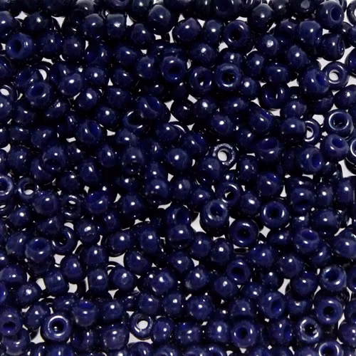 Duracoat Opaque Dark Navy Blue 8-4494 Miyuki Seedbeads 8/0 10g