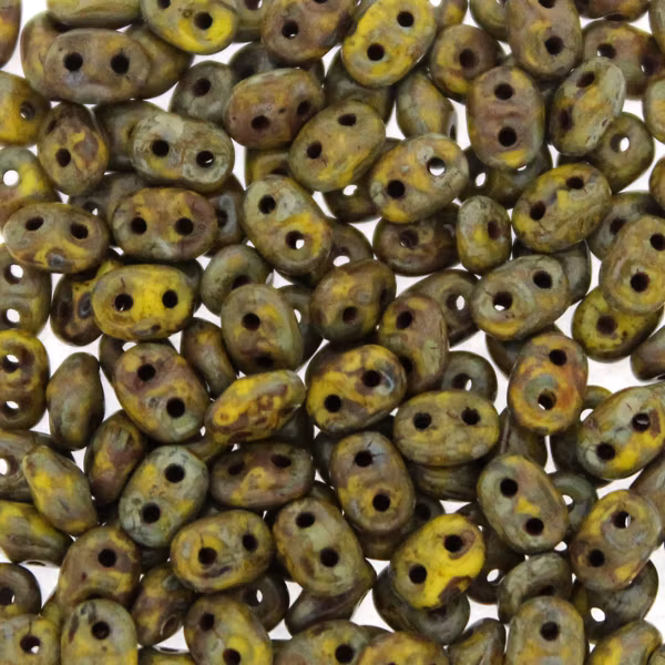 Opaque Jonquil Picasso Superduo 10g